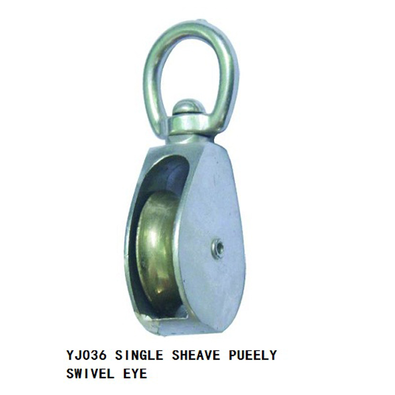 锌合金单轮转向吊滑轮