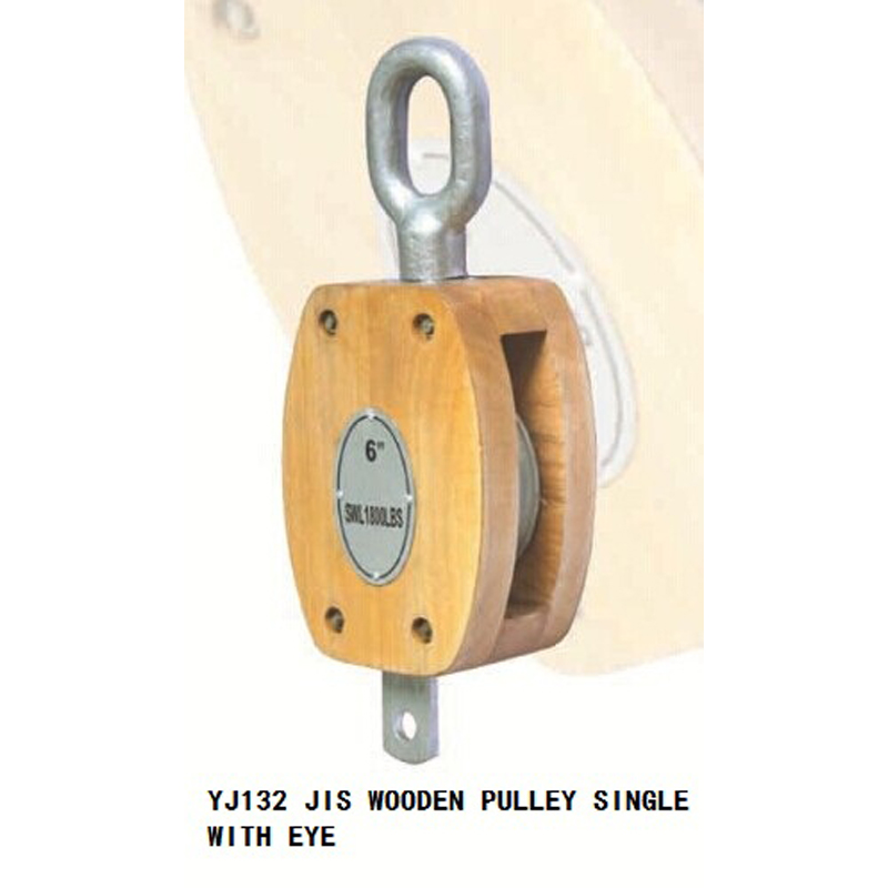 日式木制滑轮 单轮
