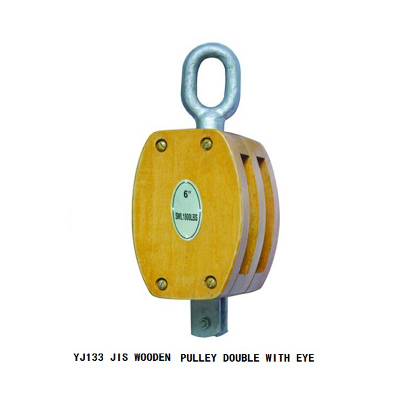 日式木制滑轮 双轮