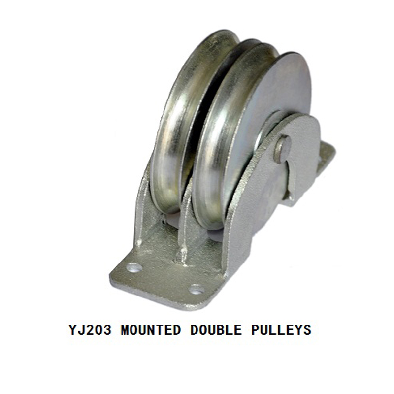MOUNTED DOUBLE PULLEYS