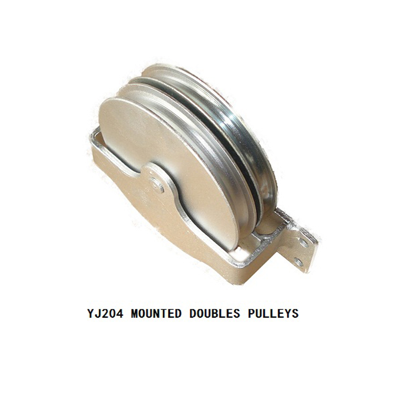 MOUNT DOUBLE PULLEYS