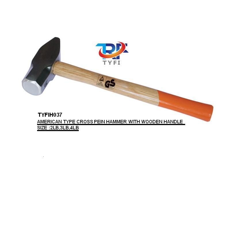 木柄八角扁尾锤