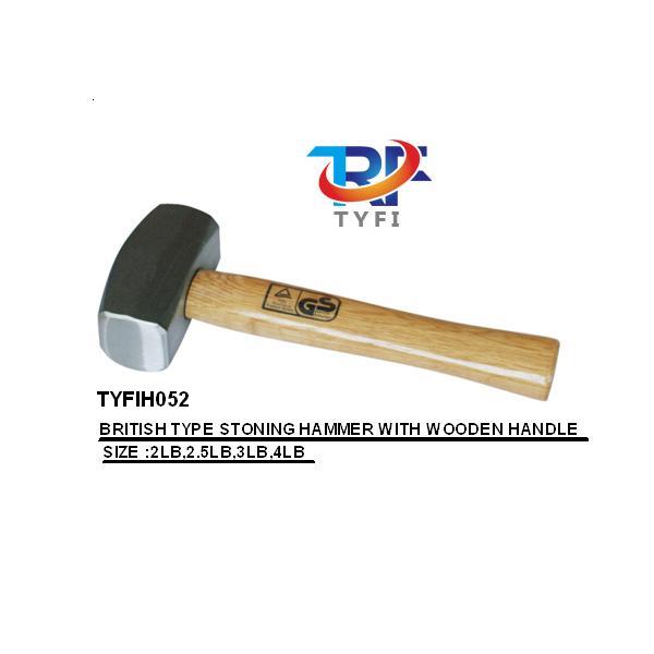木柄英式石工锤